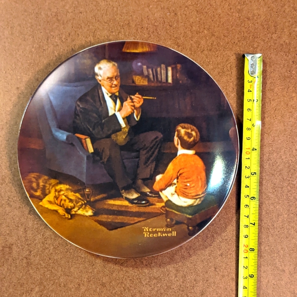 Norman Rockwell China Plate Decor